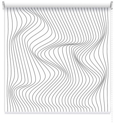 Houseart Τσαλακωμένο φόντο, Line Art, Ρολοκουρτίνες, 100 x 100 εκ.